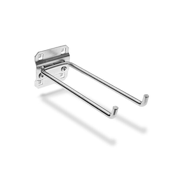 5-3/4 In. Double Rod 80 Degree Bend Steel Pegboard Hook for LocBoard 5 Pack
