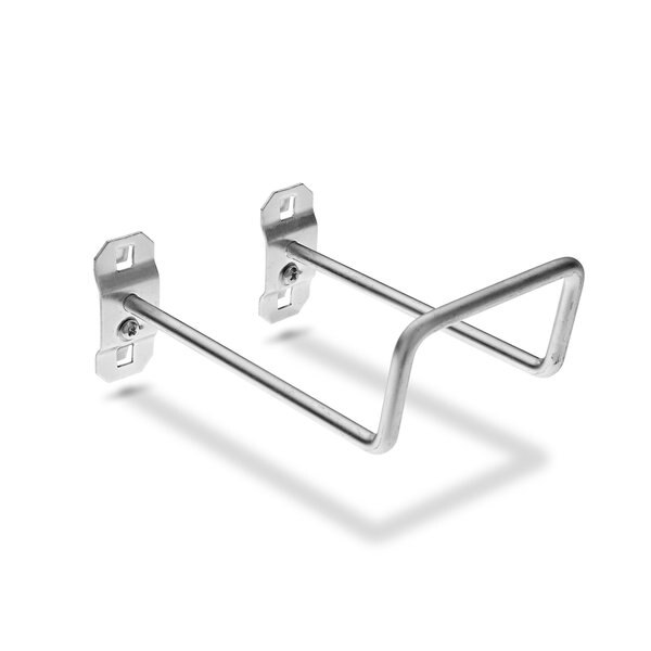 5 In. 80 Degree Bend Steel Double Closed End Loop Pegboard Hook for LocBoard 5 Pack