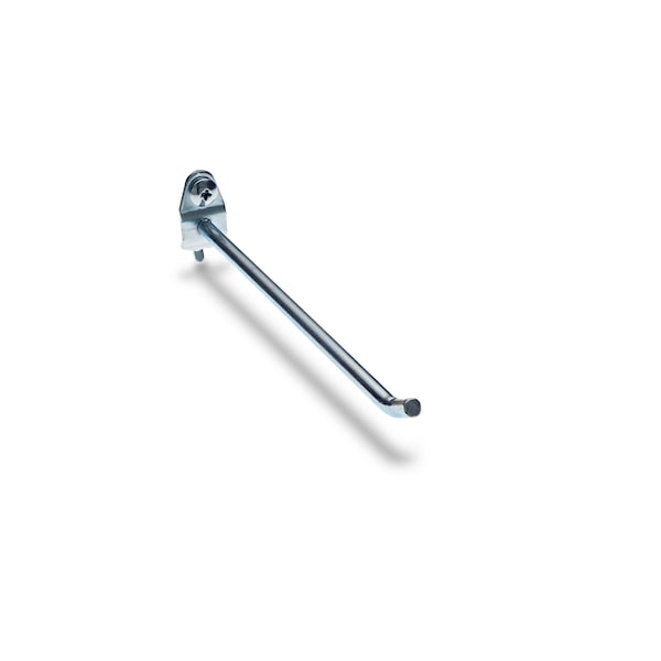 6 In. Single Rod 30 Degree Bend Steel Pegboard Hook for 1/8 In. and 1/4 In. Pegboard 3 Pack