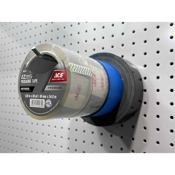 8 In. Single Rod 30 Degree Bend Steel Pegboard Hook for 1/8 In. and 1/4 In. Pegboard 3 Pack