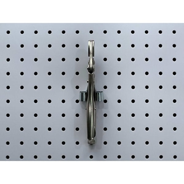 1/2 In. to 1 In. Hold Range Steel Standard Spring Clip for 1/8 In. and 1/4 In. Pegboard 3 Pack