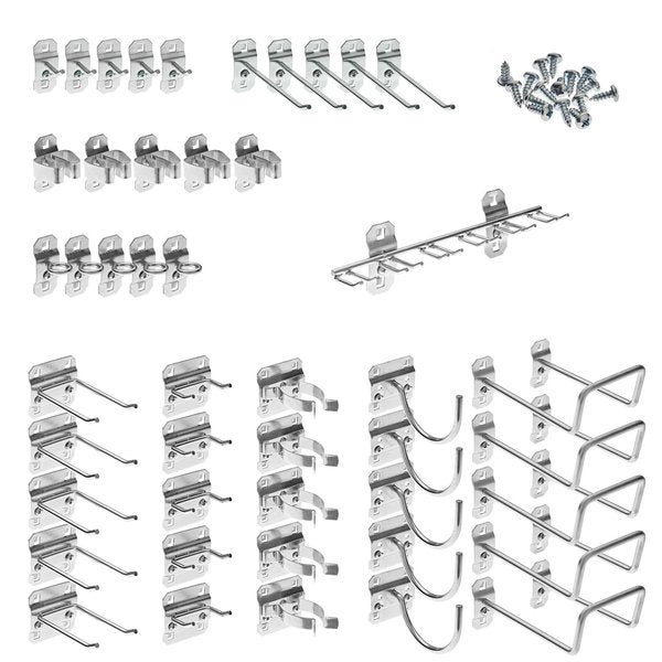 46 Pc. Steel Pegboard Hook Assortment for LocBoard