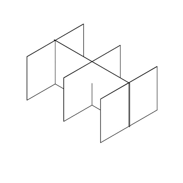 Clear Compartment Divider, 1/4