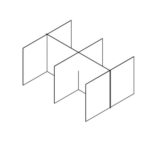 Clear Compartment Divider, 1/4