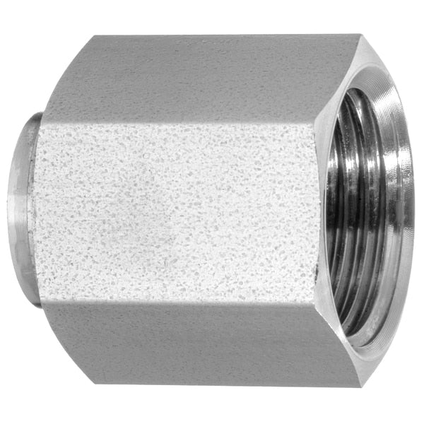 37 Deg Flared Fitting - 316SS - Cap for 3/8