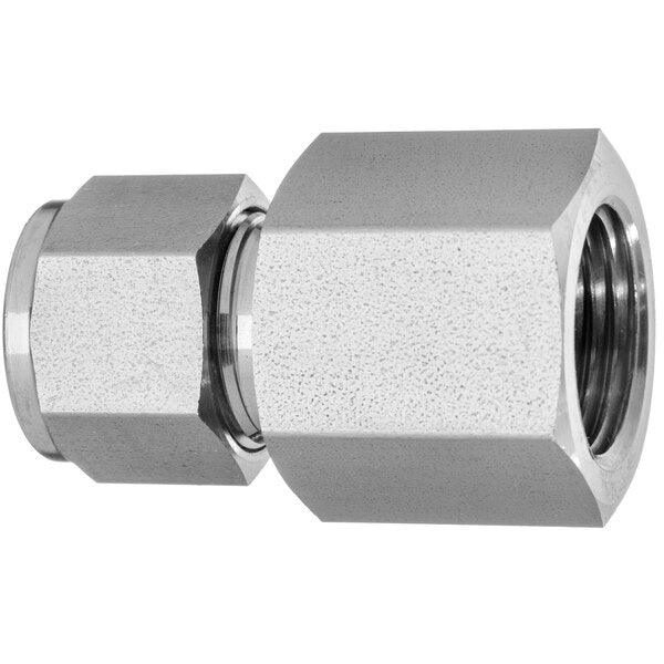 37 Deg Flared Fitting - 316SS - Straight Adapter - 1/4