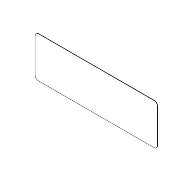 Clear Plastic Dividers w/Round Corners - 1/8