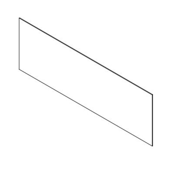 Clear Plastic Dividers w/Square Corners - 1/8
