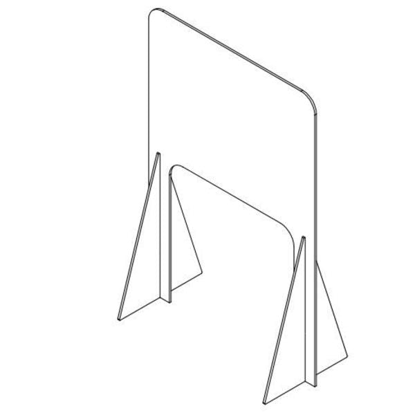 Clear Sneeze Guard - 1/8