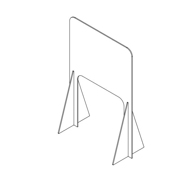 Clear Sneeze Guard - 1/8