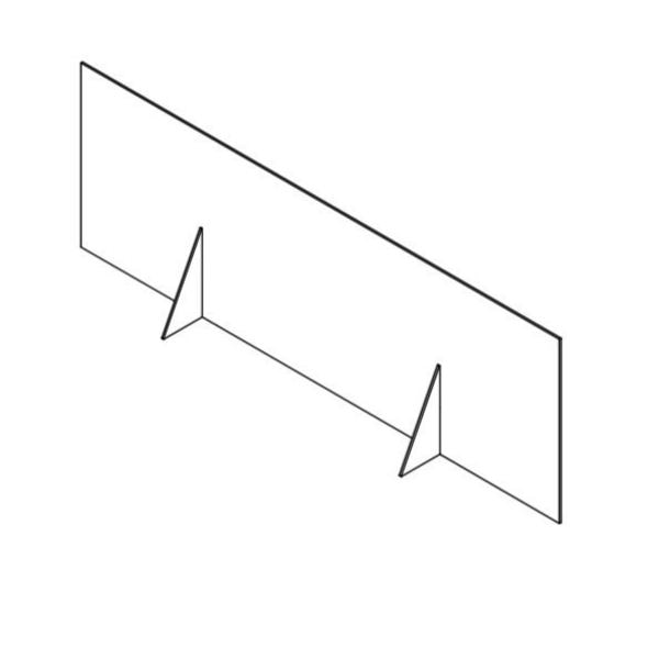 Clear Plastic Dividers w/Square Corners - 1/8