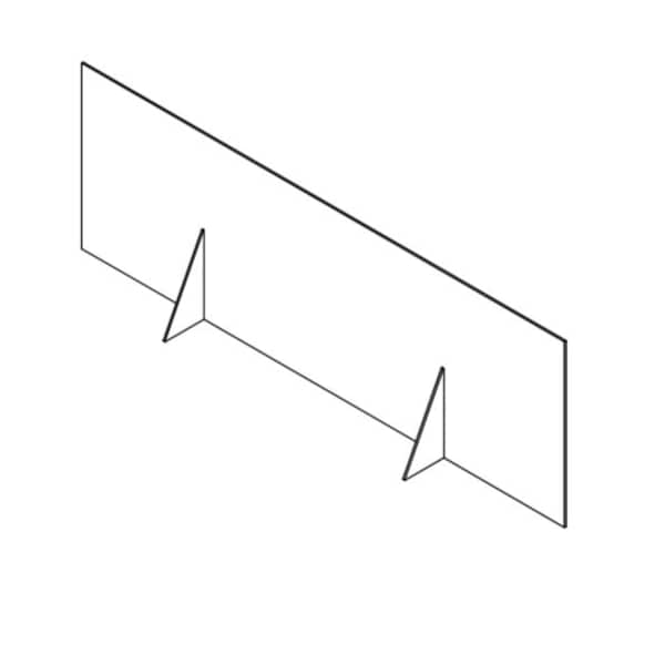 Clear Plastic Dividers w/Square Corners - 1/4