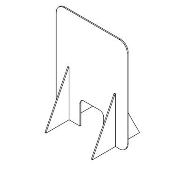 Clear Sneeze Guard - 1/8