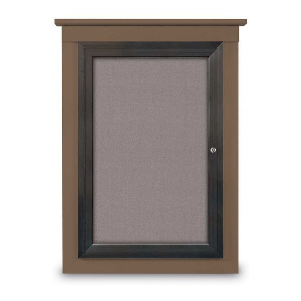 Single Door Enclosed Cathedral Letterboa, UV1299CD-BLACK-BLACK