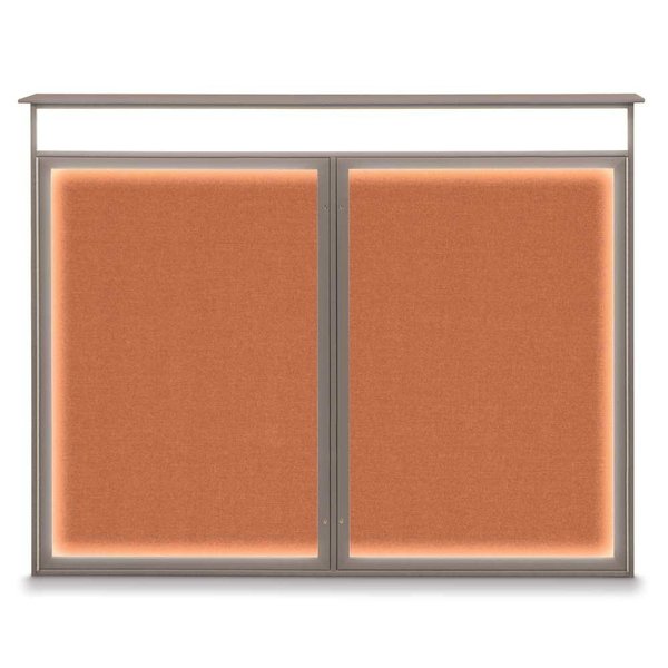 Double Door Enclosed Indoor Letterboard