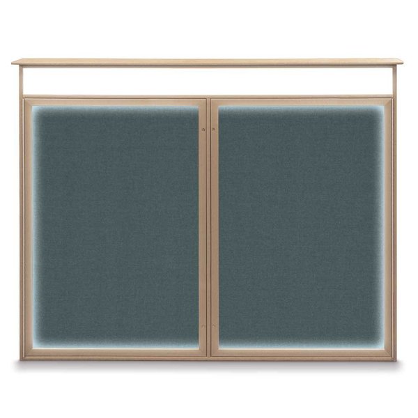 Double Door Enclosed Indoor Letterboard