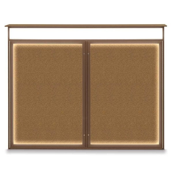 Double Door Enclosed Indoor Letterboard