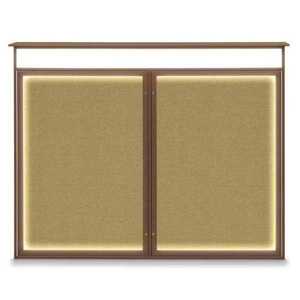 Double Door Enclosed Indoor Letterboard