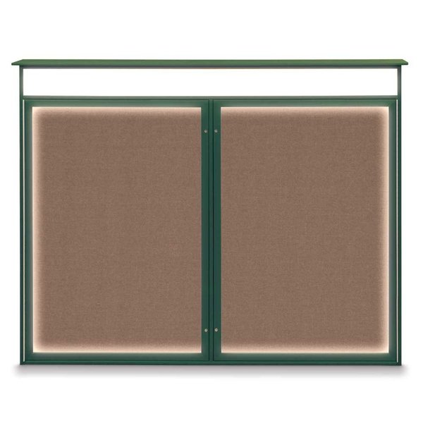 Double Door Enclosed Indoor Letterboard
