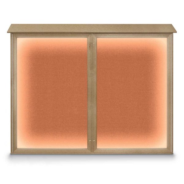 Triple Door Enclosed Indoor Letterboard