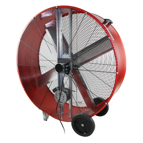 Barrel Fan, Air Mover, Air Circulator 42 in. Non-Oscillating, 120 V, 9,500 / 13,300 CFM