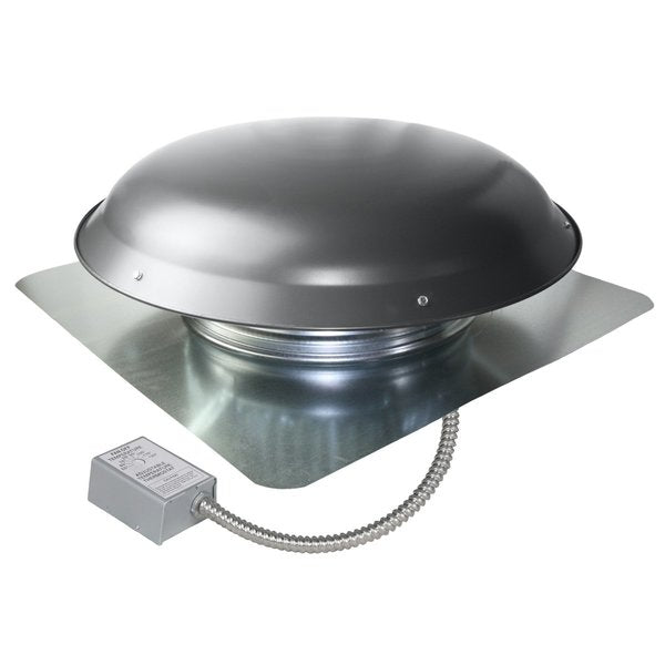 4000 Series 1,600 CFM Roof Mount Power Attic Ventilator in Weathered Gray