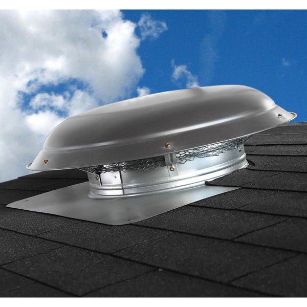 4000 Series 1,600 CFM Roof Mount Power Attic Ventilator in Weathered Gray