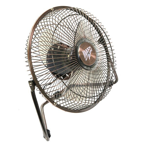 8 in. Desk Fan, Table Fan, Portable Fan, USB Fan, Non-Oscillating, 1 Speeds, Copper