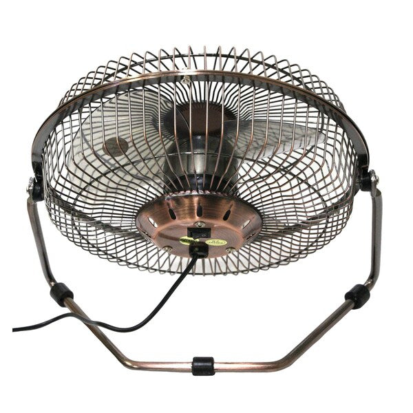 8 in. Desk Fan, Table Fan, Portable Fan, USB Fan, Non-Oscillating, 1 Speeds, Copper