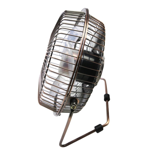 Desk Fan, Table Fan, Portable Fan, USB Fan, 1 Speeds, Copper, Desk Fan, AC Adapter