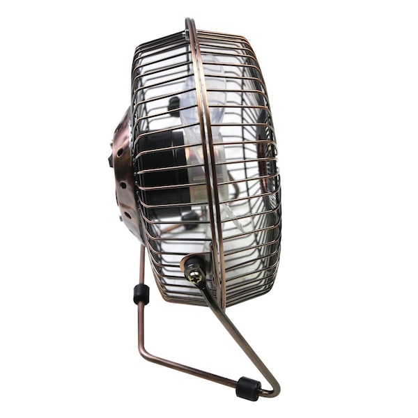 Desk Fan, Table Fan, Portable Fan, USB Fan, 1 Speeds, Copper, Desk Fan, AC Adapter