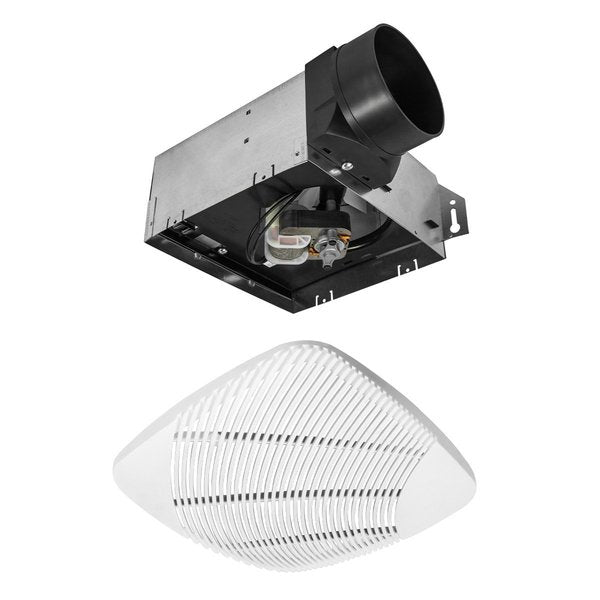 Ceiling, Wall Bathroom Fan, Ventilation Fan, Exhaust Fan, 70 cfm, 4 in. Duct Dia., 120 V, No