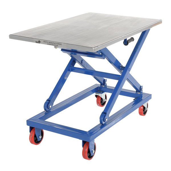 MECH SCISSORS CART, HAND CRANK 26X40 1000 LBS CAP