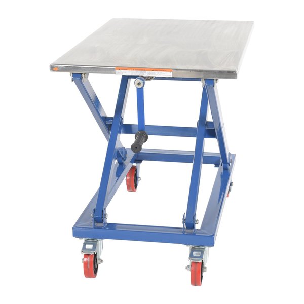MECH SCISSORS CART, HAND CRANK 26X40 1000 LBS CAP