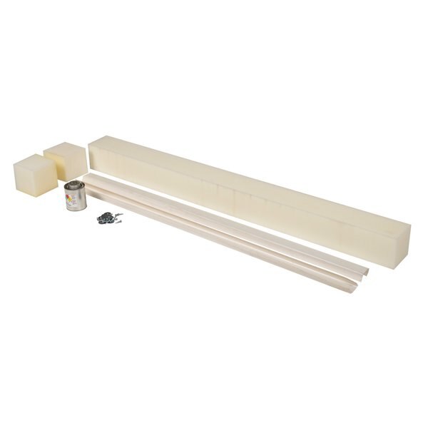 DOCKLEVELER DUAL VINYL STRIP 50 IN PIT