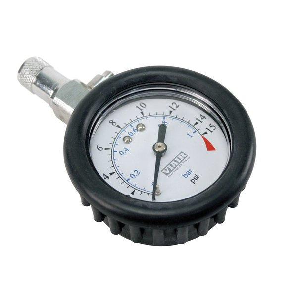 Tire Gauge, Boot, 0 to 15 psi, 2