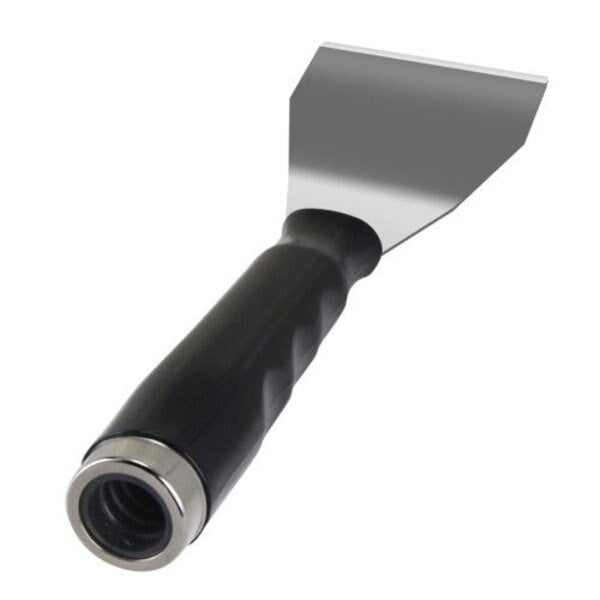 3â SS Bent Pole Scraper w/ Threaded Handle