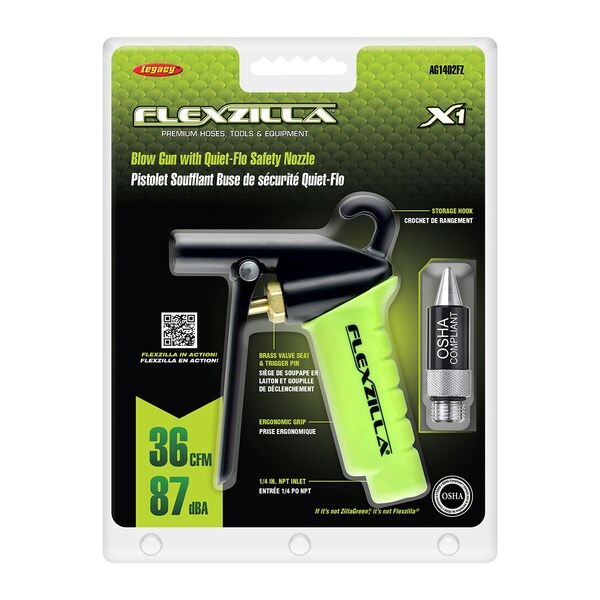 X1 Blow Gun with Quiet-Flo Safety Nozzle