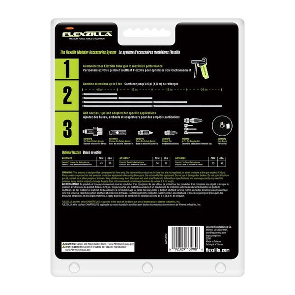 X1 Blow Gun with Xtreme-Flo Safety Nozzl