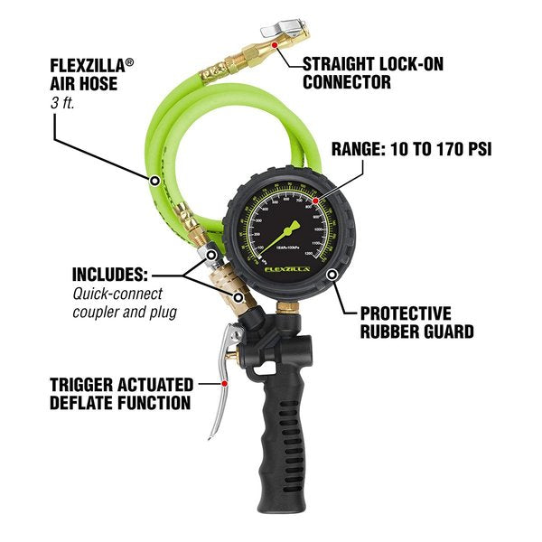 Inflator Kit with 3 Quick Connect Hose,