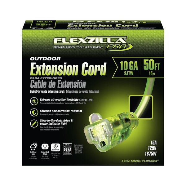 Pro Extension Cord, 10/3 AWG SJTW, 50,