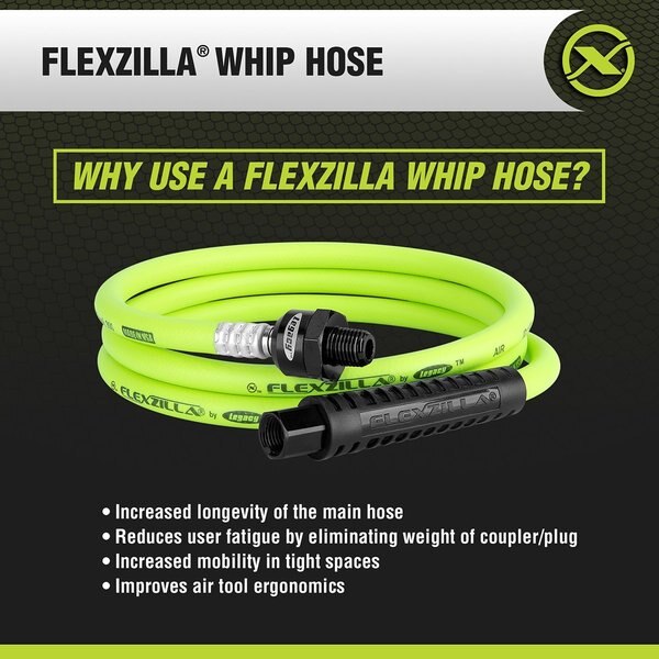 Whip Hose with Ball Swivel, 1/4