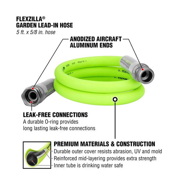 Garden Lead-in Hose, 5/8