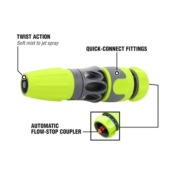 Garden Hose Nozzle Kit, 3-Piece