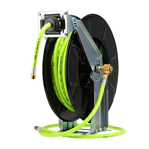 Retractable Air Hose Reel, Dual Axle Arm
