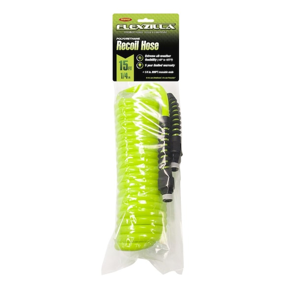 Polyurethane Recoil Hose, 1/4