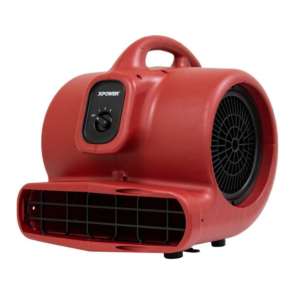 1/3 HP, 2400 CFM, 3.8 Amps, 4 Positions, 3 Speeds Air Mover with GFCI Power Outlets for Daisy Chain
