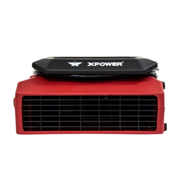 1/3 HP, 1050 CFM, 2.8 Amps, 2 Positions, 3 Speeds Low Profile Air Mover with Power Outlets for Daisy Chain