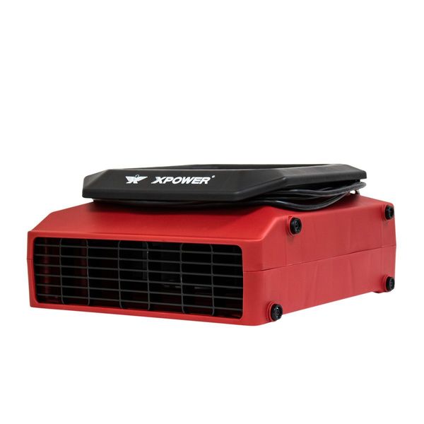 1/3 HP, 1050 CFM, 2.8 Amps, 2 Positions, 3 Speeds Low Profile Air Mover with Power Outlets for Daisy Chain