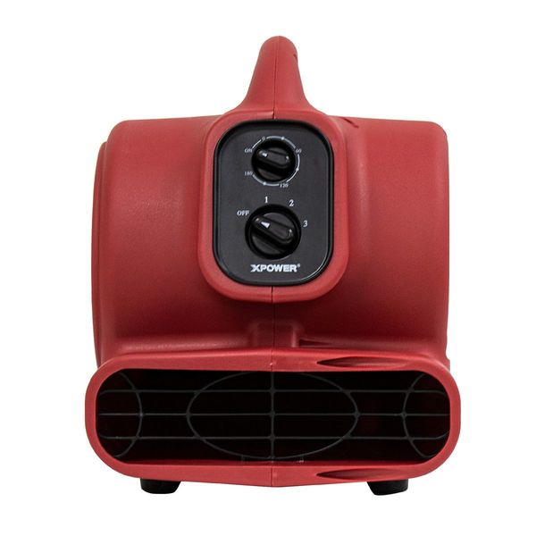 1/4 HP, 925 CFM, 2.3 Amps, 4 Positions, 3 Speeds Mini Mighty Air Mover with Power Outlets and 3-Hour Timer